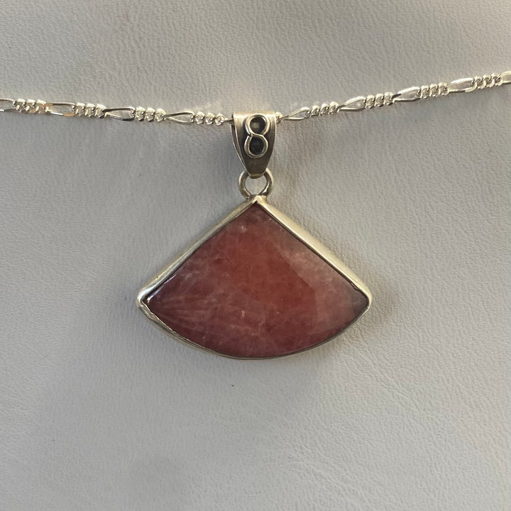 Rhodochrosite SS Pendant TM1560