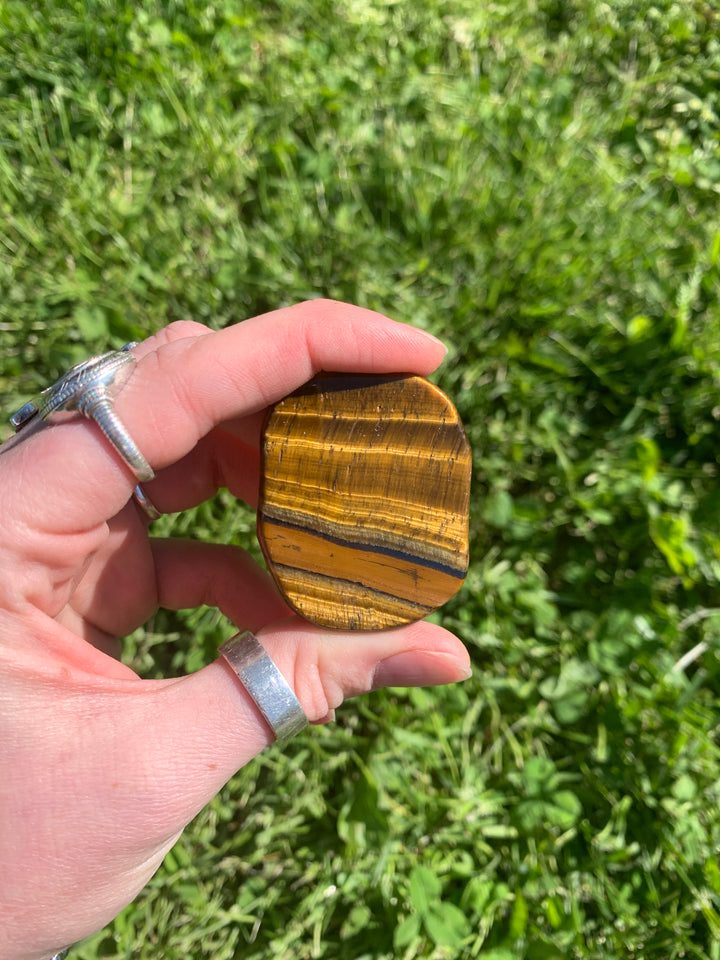 Tiger Eye Flat Stone