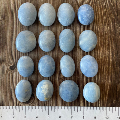 Blue Calcite Palm Stone-PS4-4