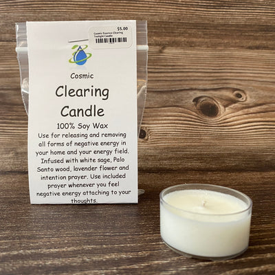 Cosmic Essence Clearing Tealight Candle