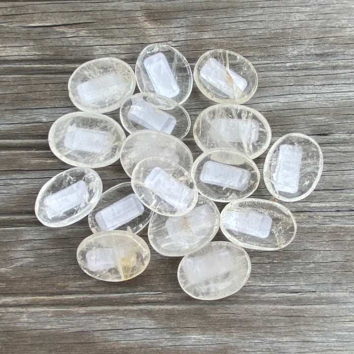 Clear Quartz Worry Stone