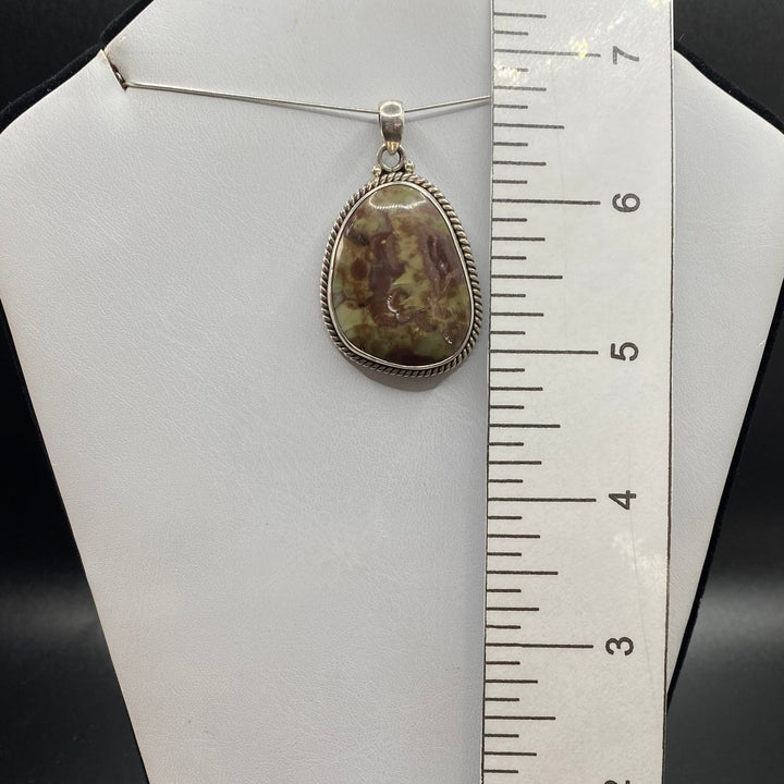 Oregon Blood Jasper SS Pendant-TM158