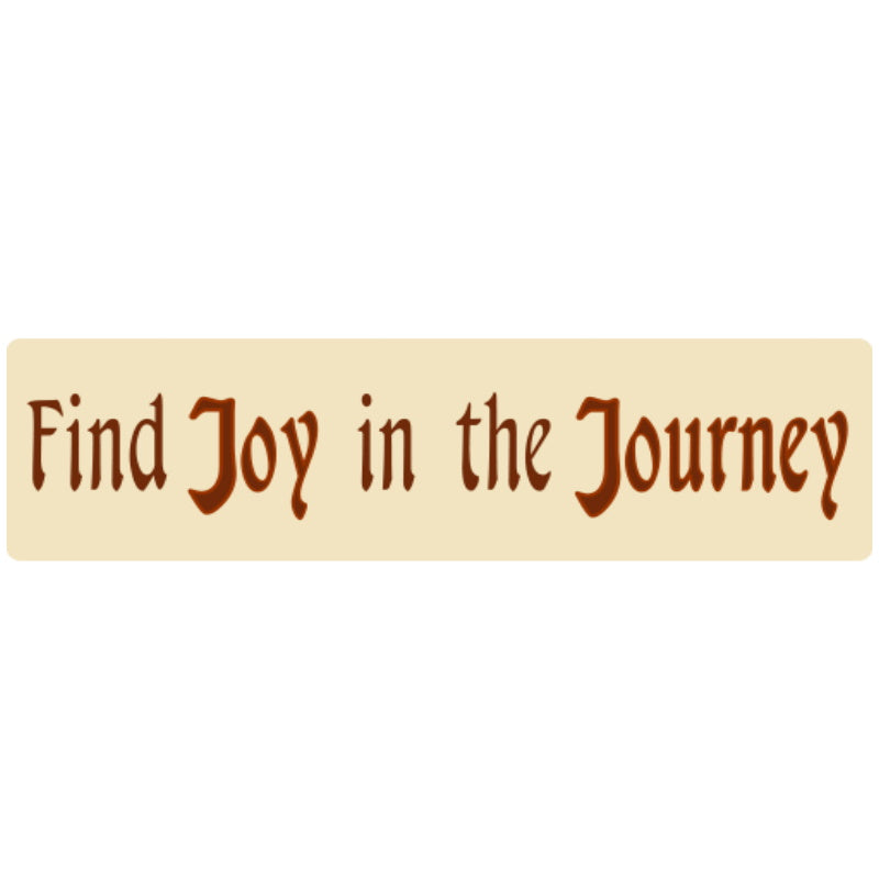 Joy in Journey Bumper Sticker (I-10)