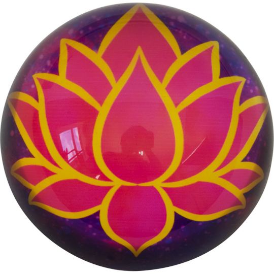 Glass Paperweight - Lotus