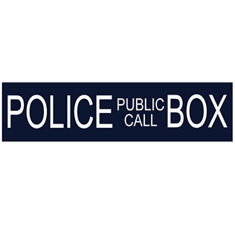 Police Box Tardis Bumper Sticker (E-2)