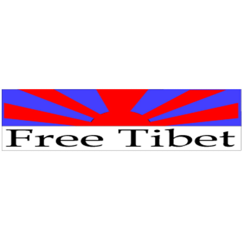 Free Tibet Bumper Sticker (J-1)