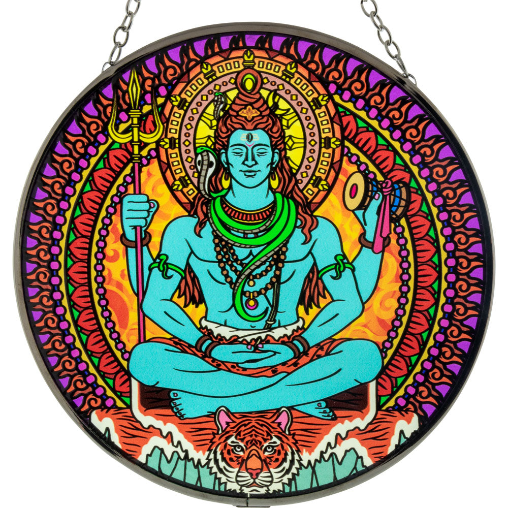 Glass Suncatcher Shiva