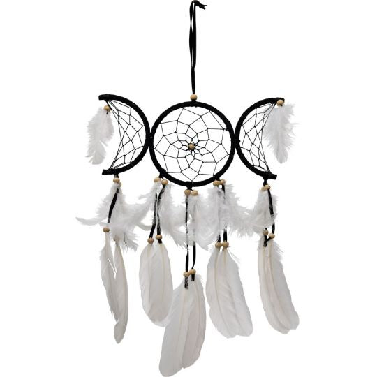 Dreamcatcher Black Triple Moon